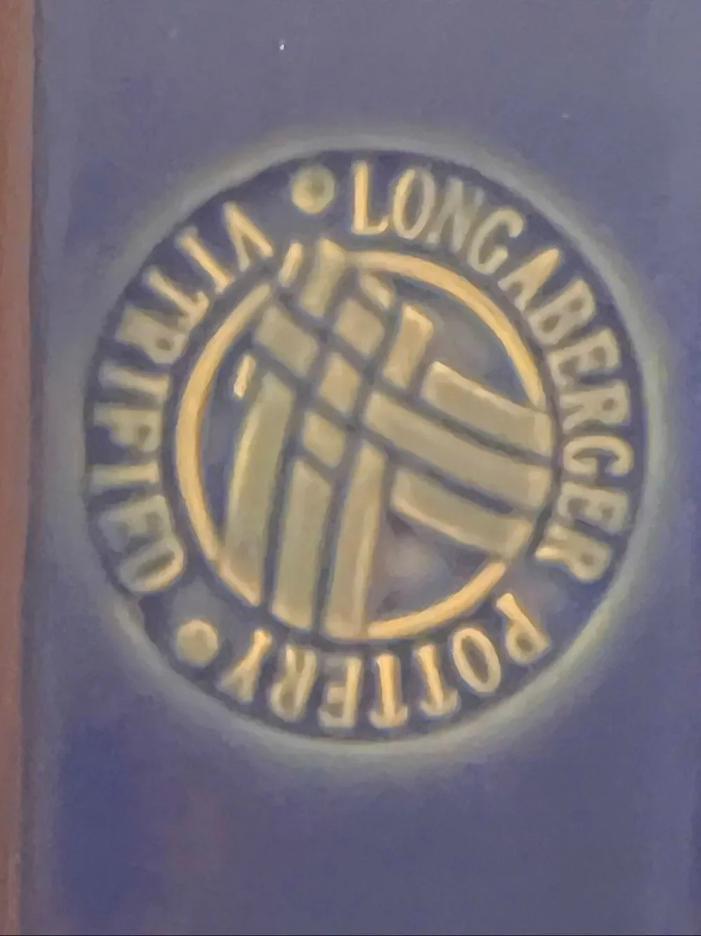 Longaberger pottery cobalt